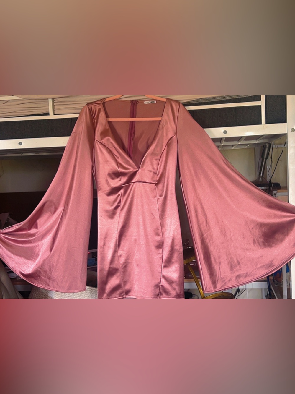 ✨ Fashion Nova Dusty Rose Satin Dress ✨